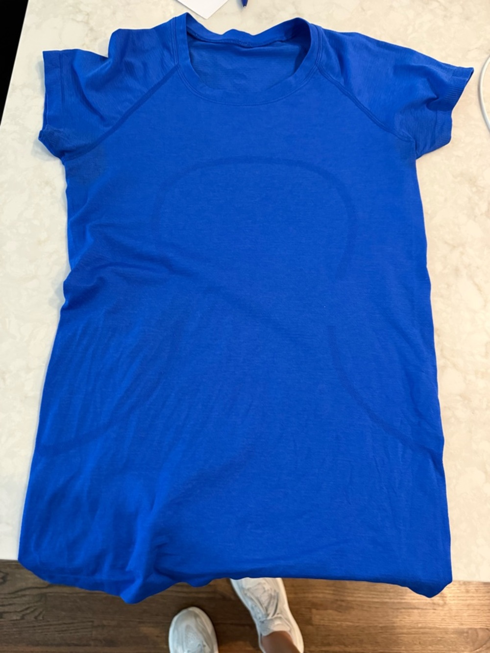 lululemon athletica Royal Blue Short-Sleeve Active Top